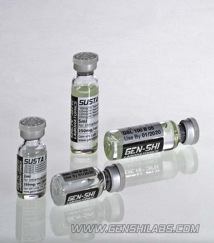 SUSTA 1250 _Testosterone Mix_ 1250mg_5ml vial GENSHI LABS. OSAKA JAPAN
